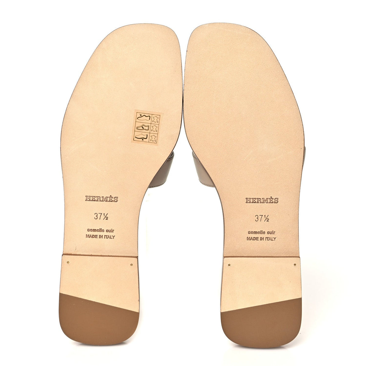 Hermes Box Calfskin Oran Women's Shoes