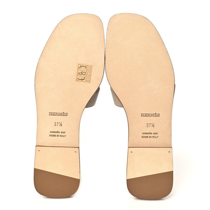 Hermes Box Calfskin Oran Women's Shoes