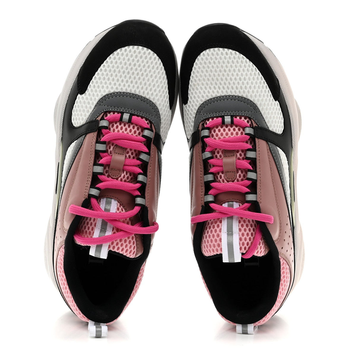 Christian Dior Mesh Calfskin Women's B22 Sneakers 40 Red