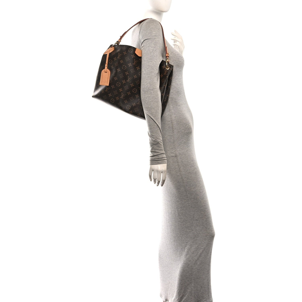 Louis Vuitton Monogram Graceful PM Shoulder Bag Brown
