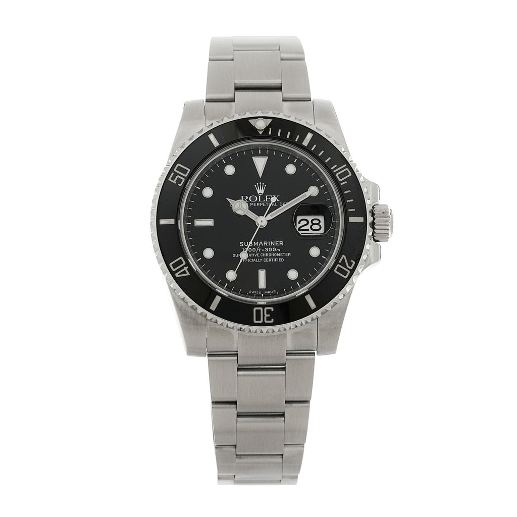 Rolex Stainless Steel 40mm Submariner Date Watch Black 116610LN