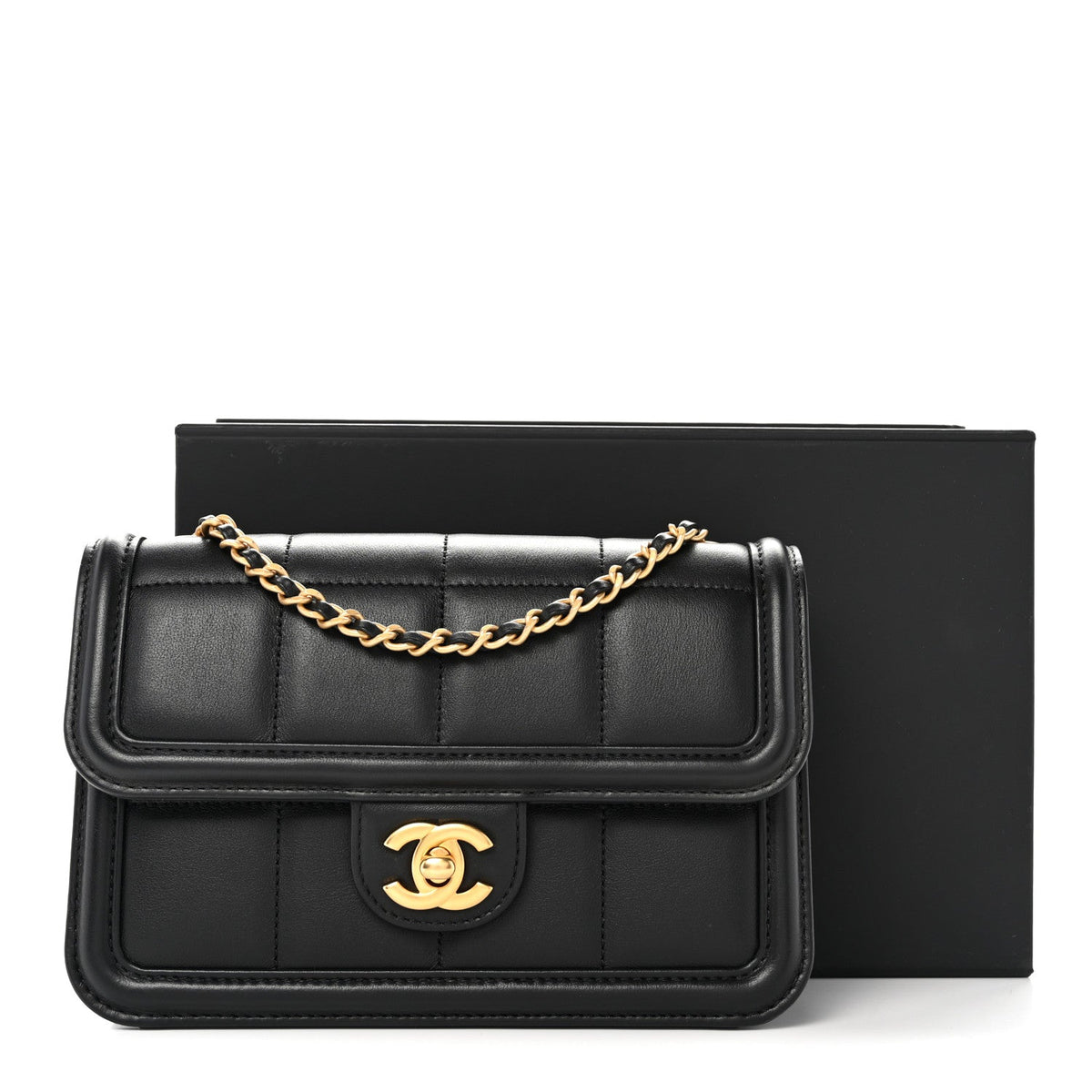 Mini Lambskin Calfskin Flap Shoulder Bag