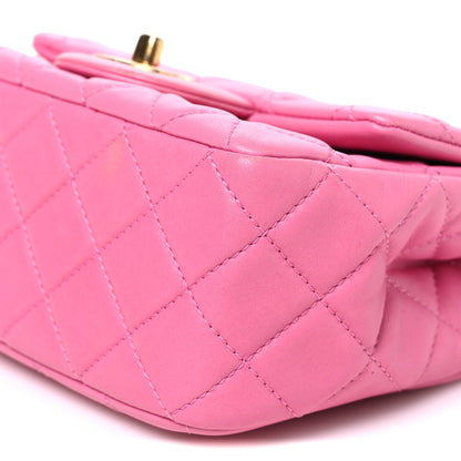 Mini Quilted Lambskin Flap Shoulder Bag