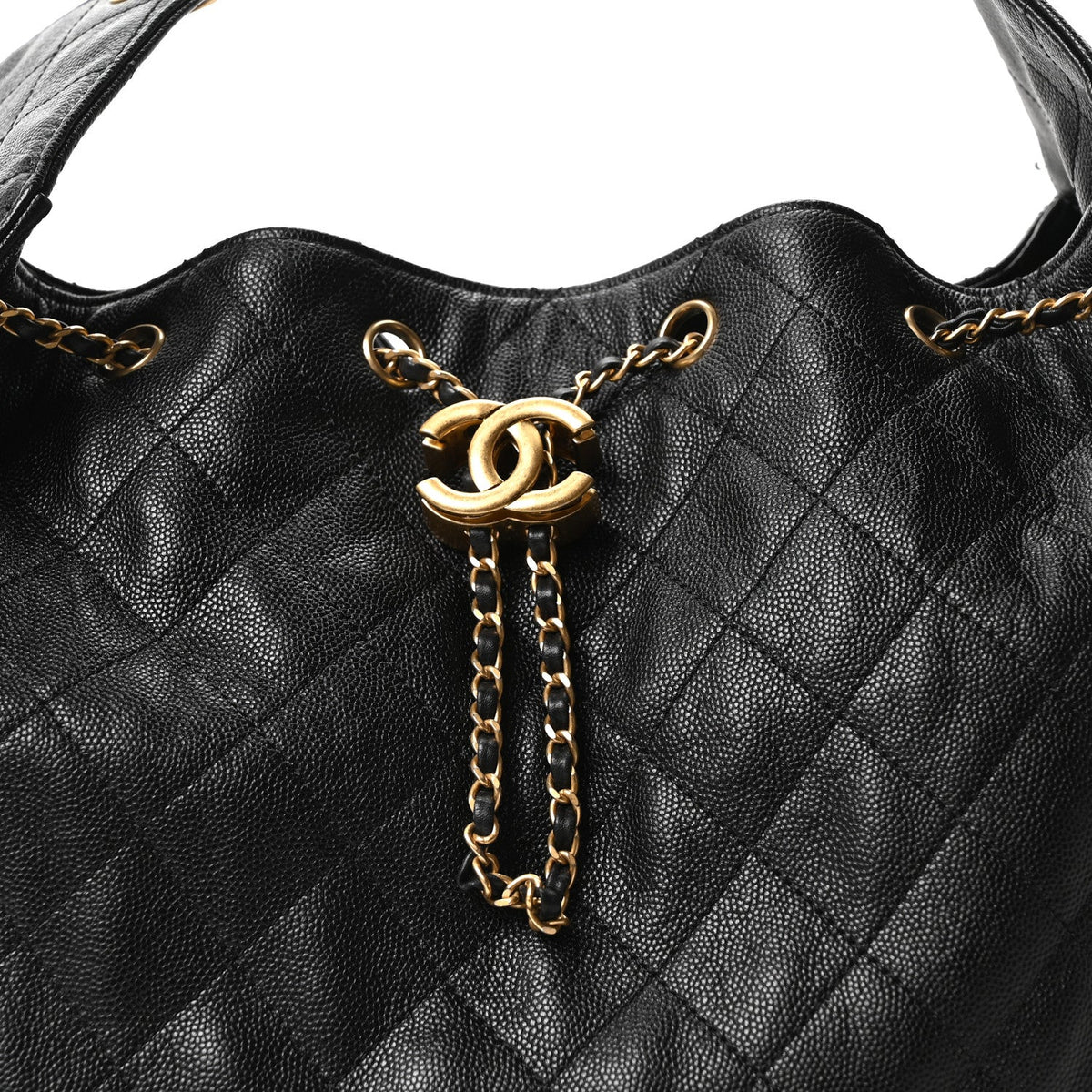 Medium Quilted Caviar Handbag