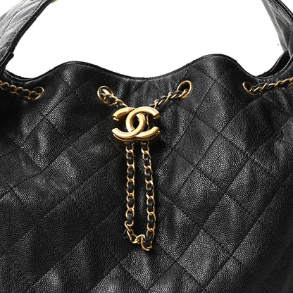 Medium Quilted Caviar Handbag