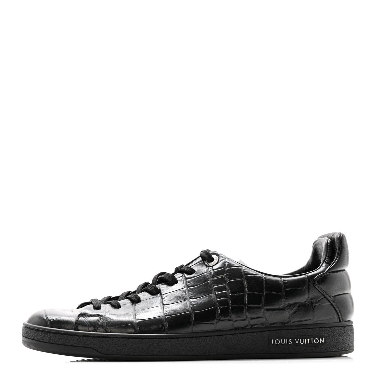Louis Vuitton Calfskin Men's Frontrow Sneakers 8 Black