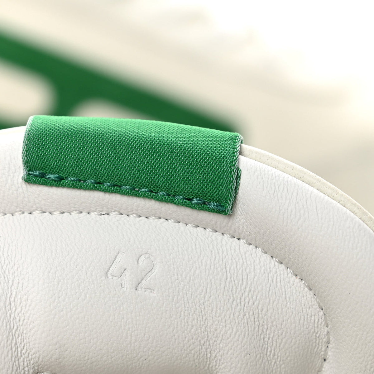 Hermes Nappa Suede Goatskin Jet Men's Sneakers White Vert Jungle