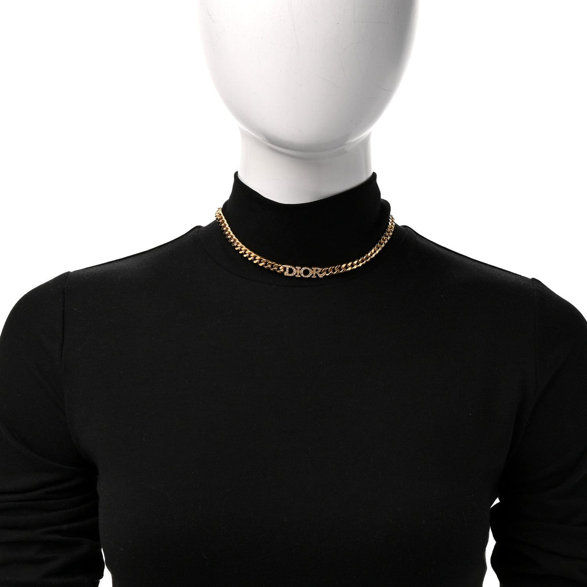 Christian DiorMetal Crystal Dio(r)evolution Choker Gold