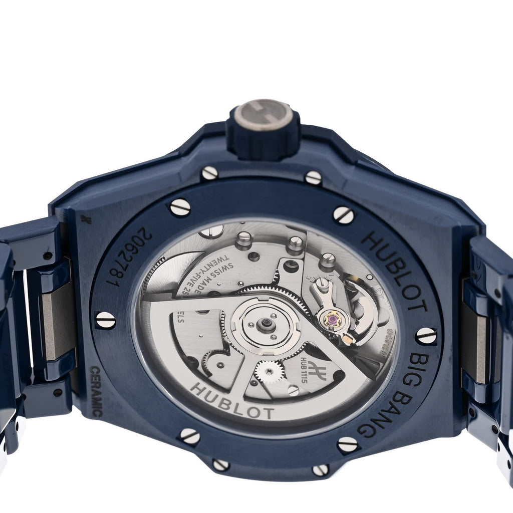 Hublot Ceramic 38mm Big Bang Integrated Watch Blue 457.EX.7170.EX