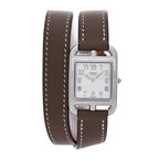 Hermes Stainless Steel Swift 23mm Cape Cod Double Tour Quartz Watch Etoupe