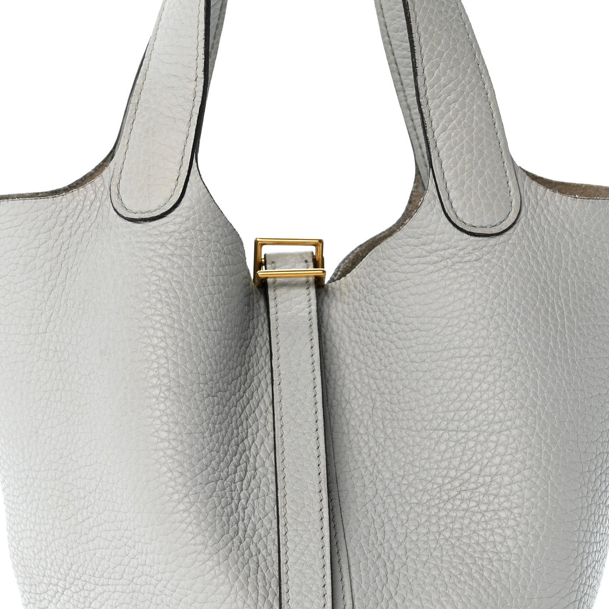 Taurillon Clemence Picotin Lock 18 Pm Bl Handbag