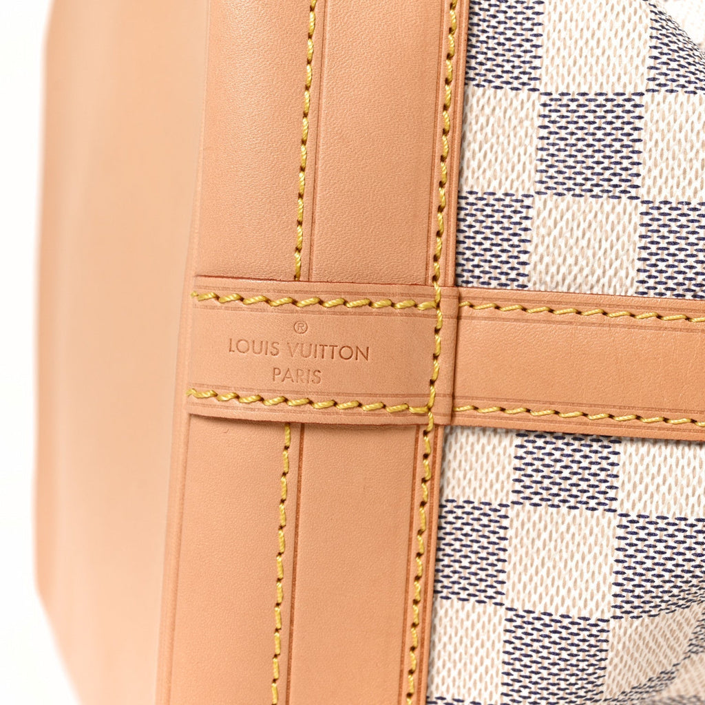 Louis Vuitton Damier Azur Coated Canvas Noe White