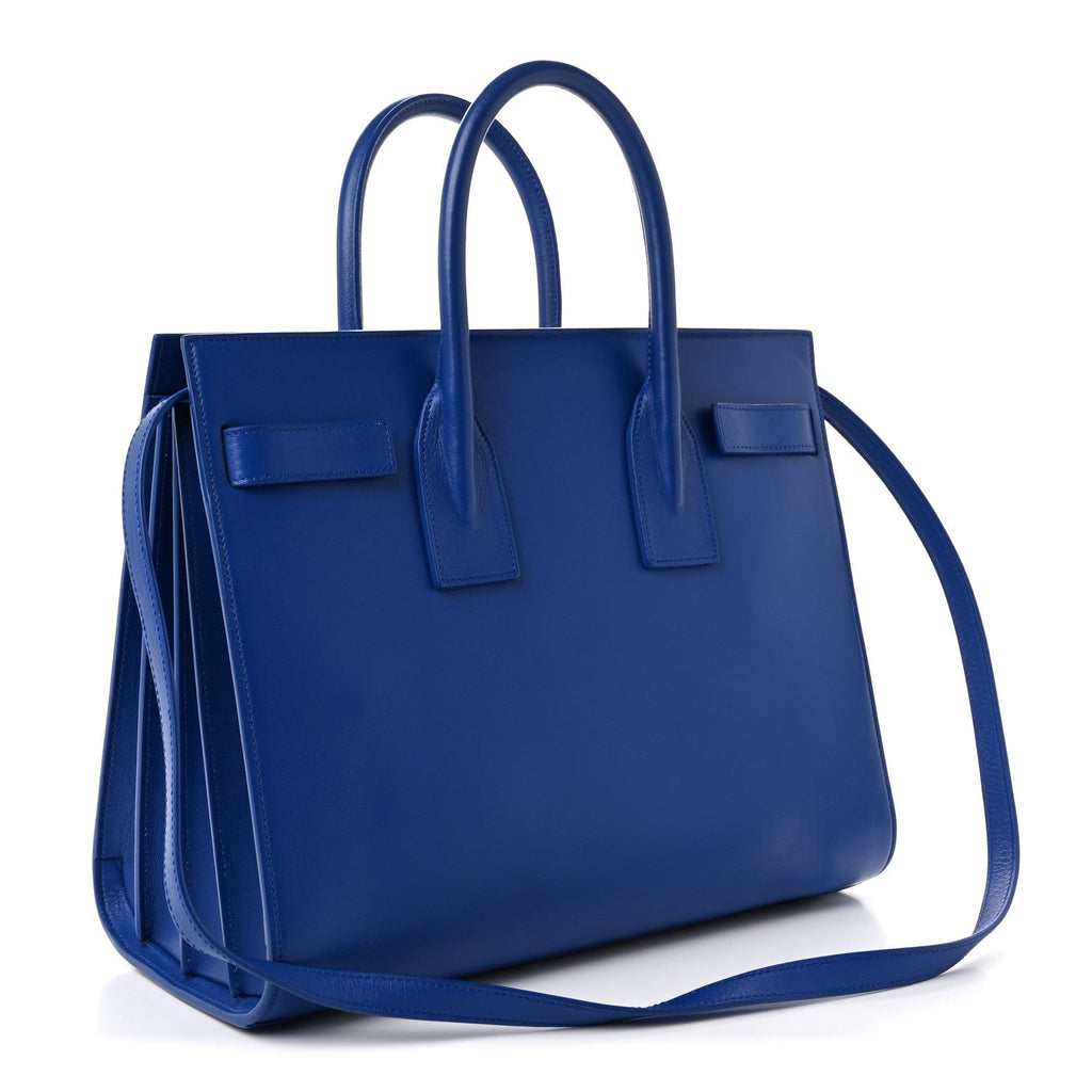 Saint Laurent Calfskin Small Sac De Jour Outremer