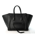 Celine Supple Calfskin Medium Phantom Luggage Black