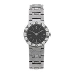 Bulgari Stainless Steel 23mm Quartz Watch Black