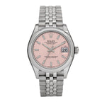 Rolex Stainless Steel 31mm Oyster Perpetual Datejust Watch Pink 278240