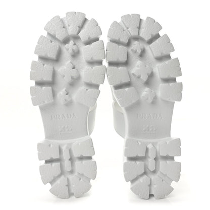 Prada Foam Rubber Women's Monolith Cage Sandals 38 White