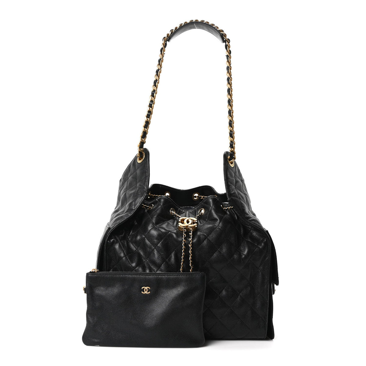 Medium Quilted Caviar Handbag