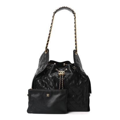 Medium Quilted Caviar Handbag