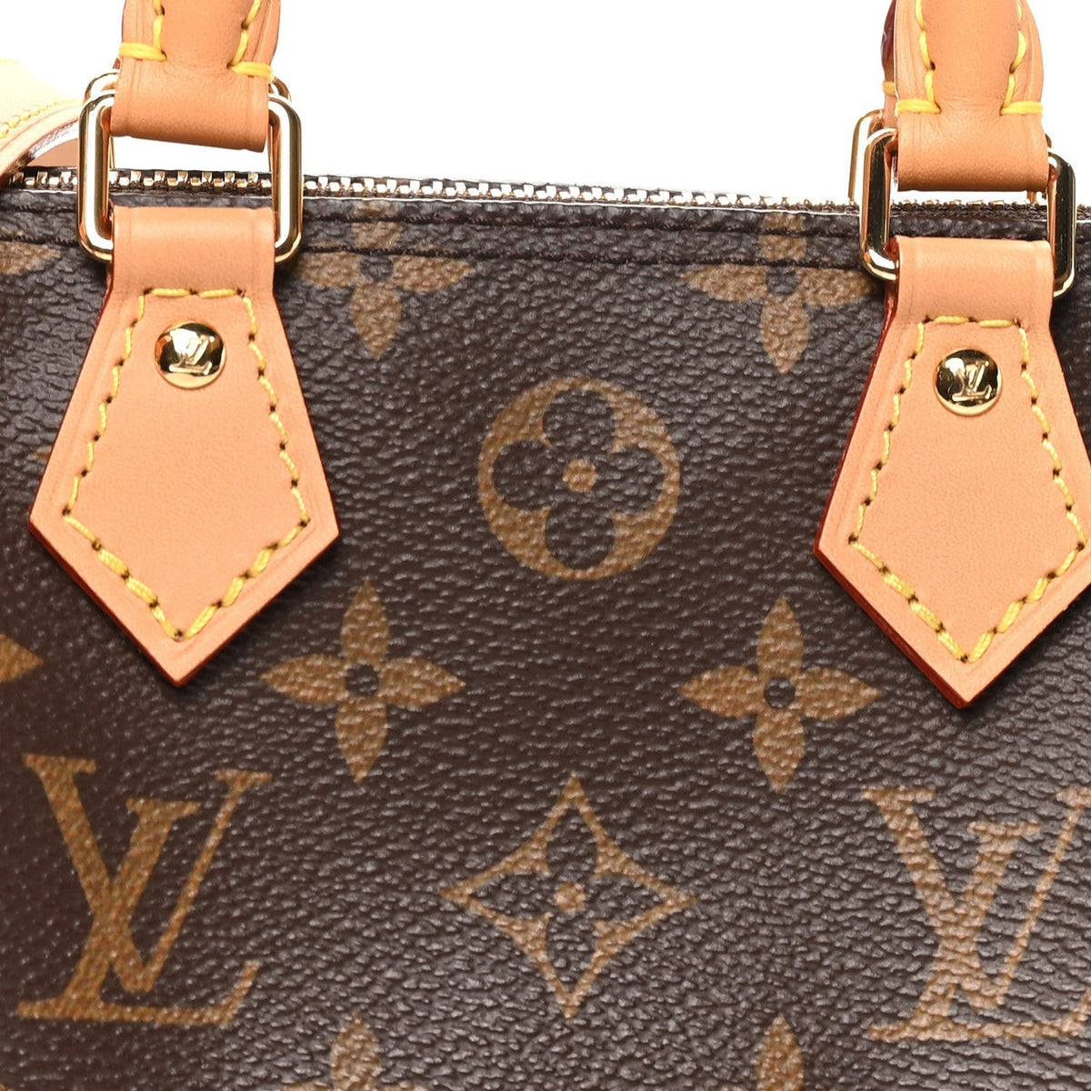 Louis Vuitton Monogram Vachetta Nano Speedy Bandouliere Brown