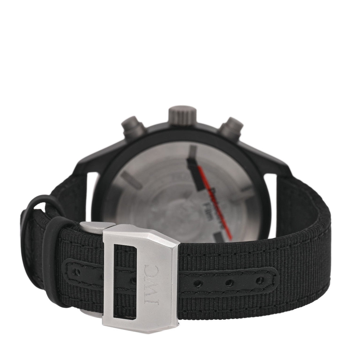IWC Ceramic Titanium Fabric 44mm Pilot Top Gun Chronograph Automatic Watch Black IW389101