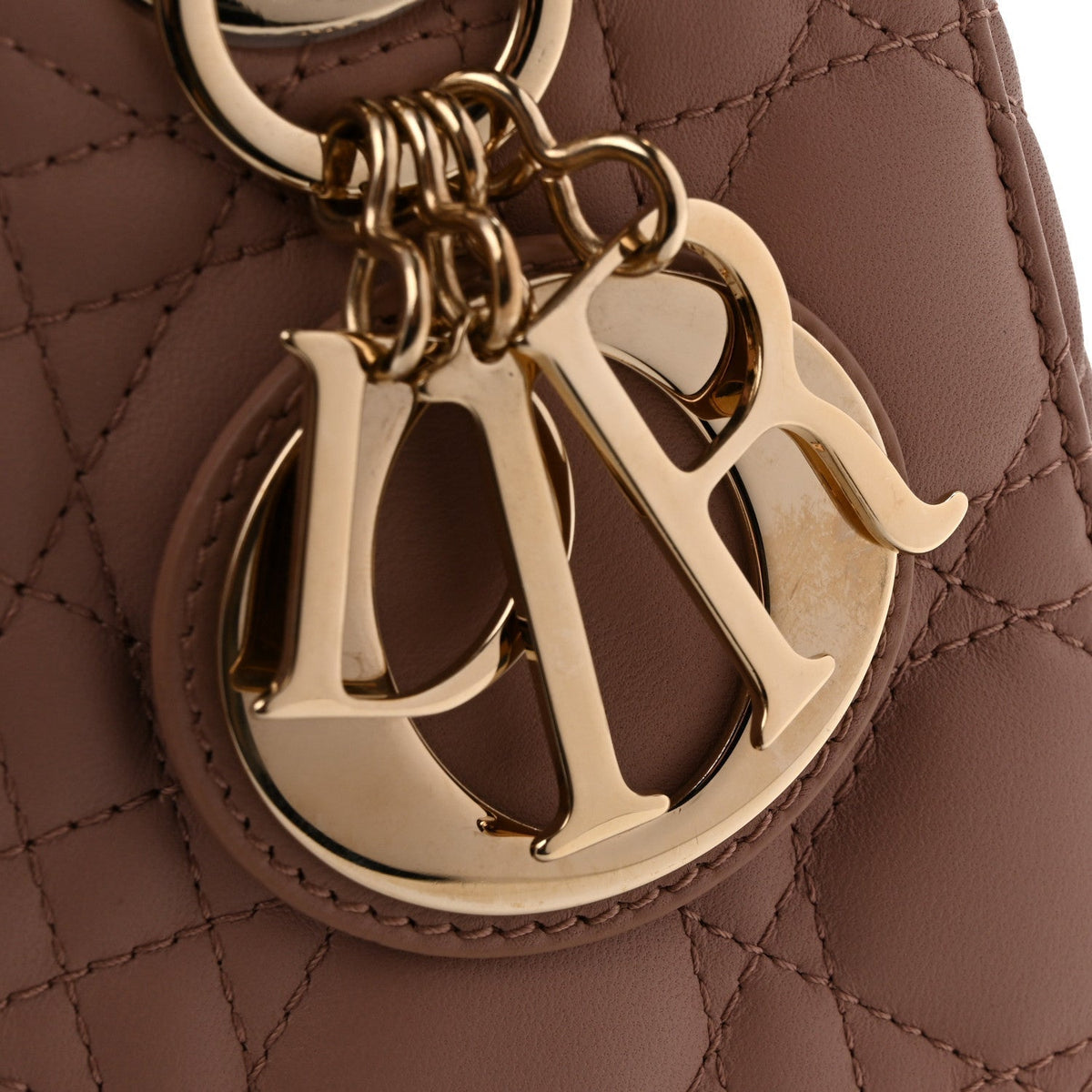 Christian Dior Lambskin Cannage Small My ABCDior Lady Dior Fard