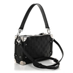 Louis Vuitton Calfskin Debossed Monogram Side Trunk Black