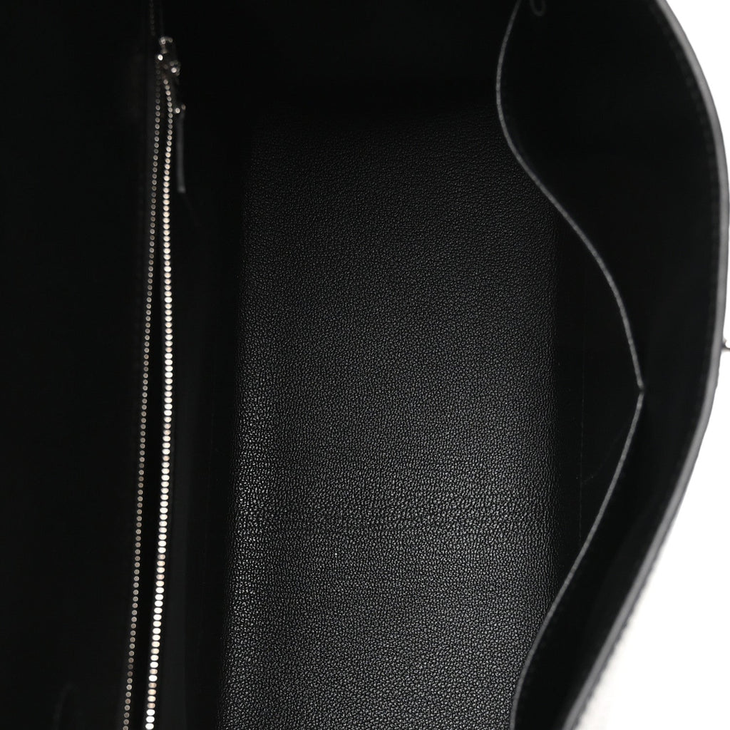 Hermes Epsom Calfskin Kelly Sellier 28 Bag Black