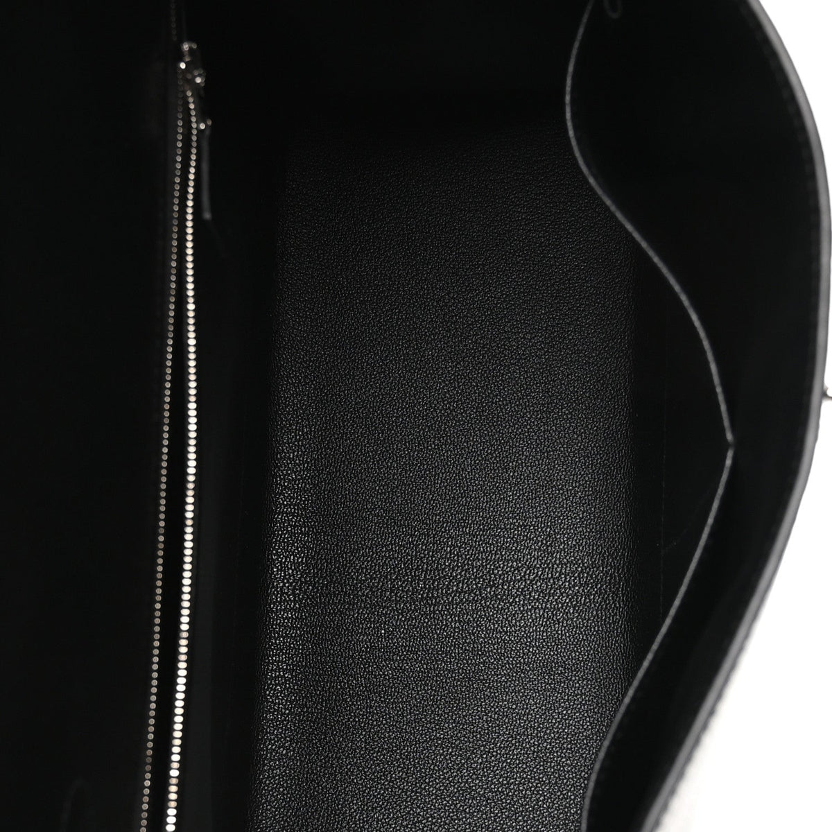 Hermes Epsom Calfskin Kelly Sellier 28 Bag Black