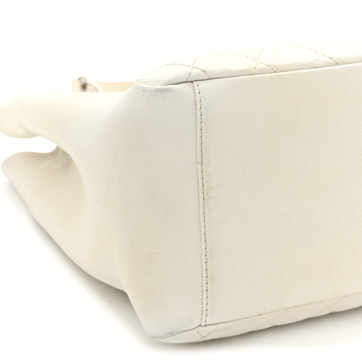 Quilted Caviar Tote Bag