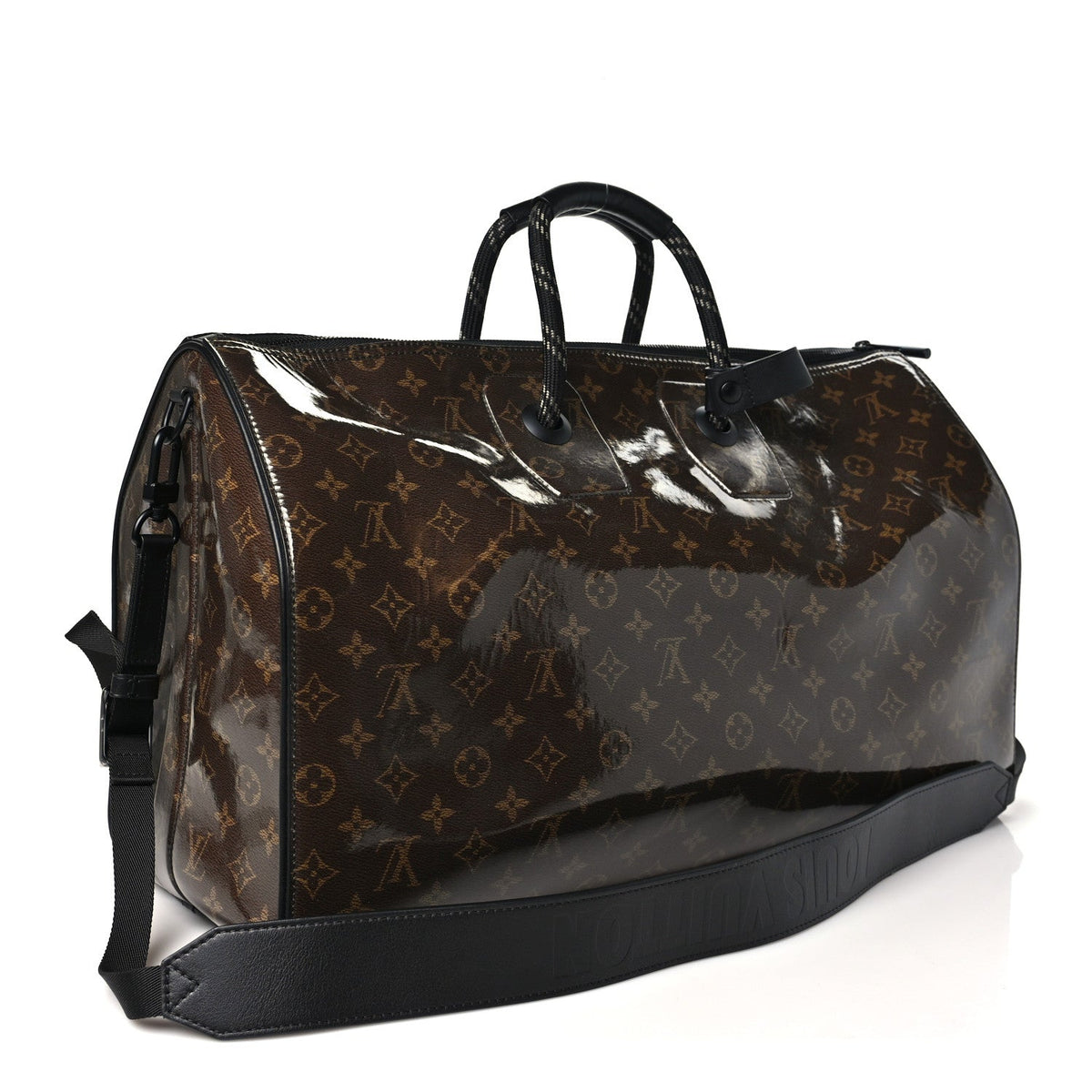 Louis Vuitton Monogram Glaze Keepall Bandouliere 50 Brown