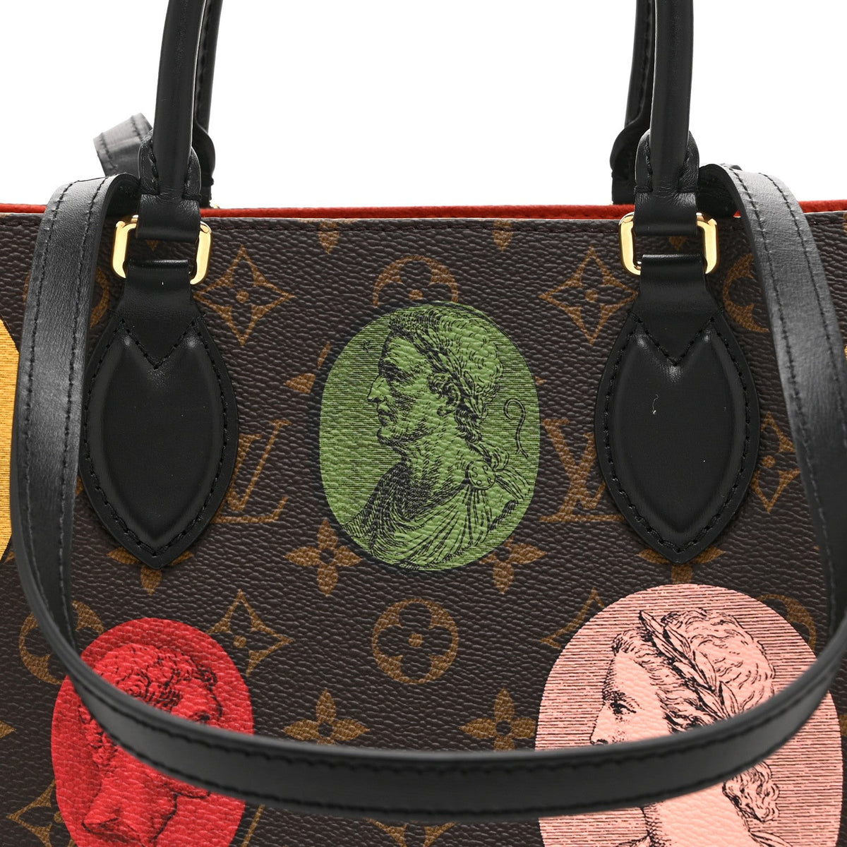 X Fornasetti Monogram Cameo Onthego Mm Handbag