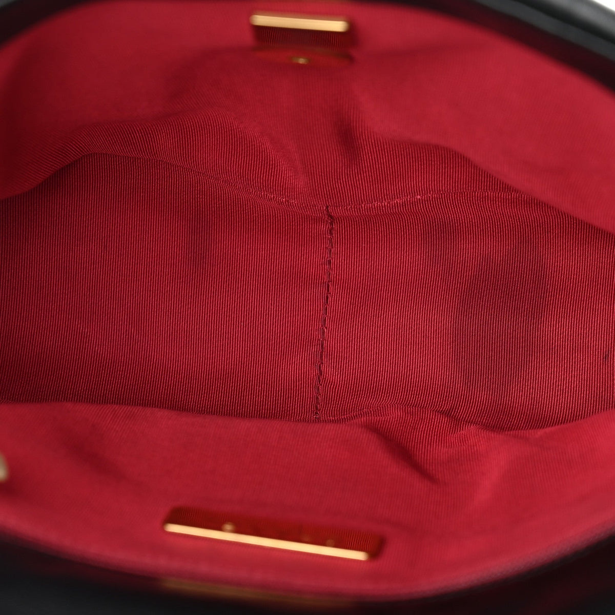Medium Quilted Goatskin Flap Shoulder Bag