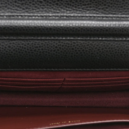 Quilted Caviar Wallet Bag