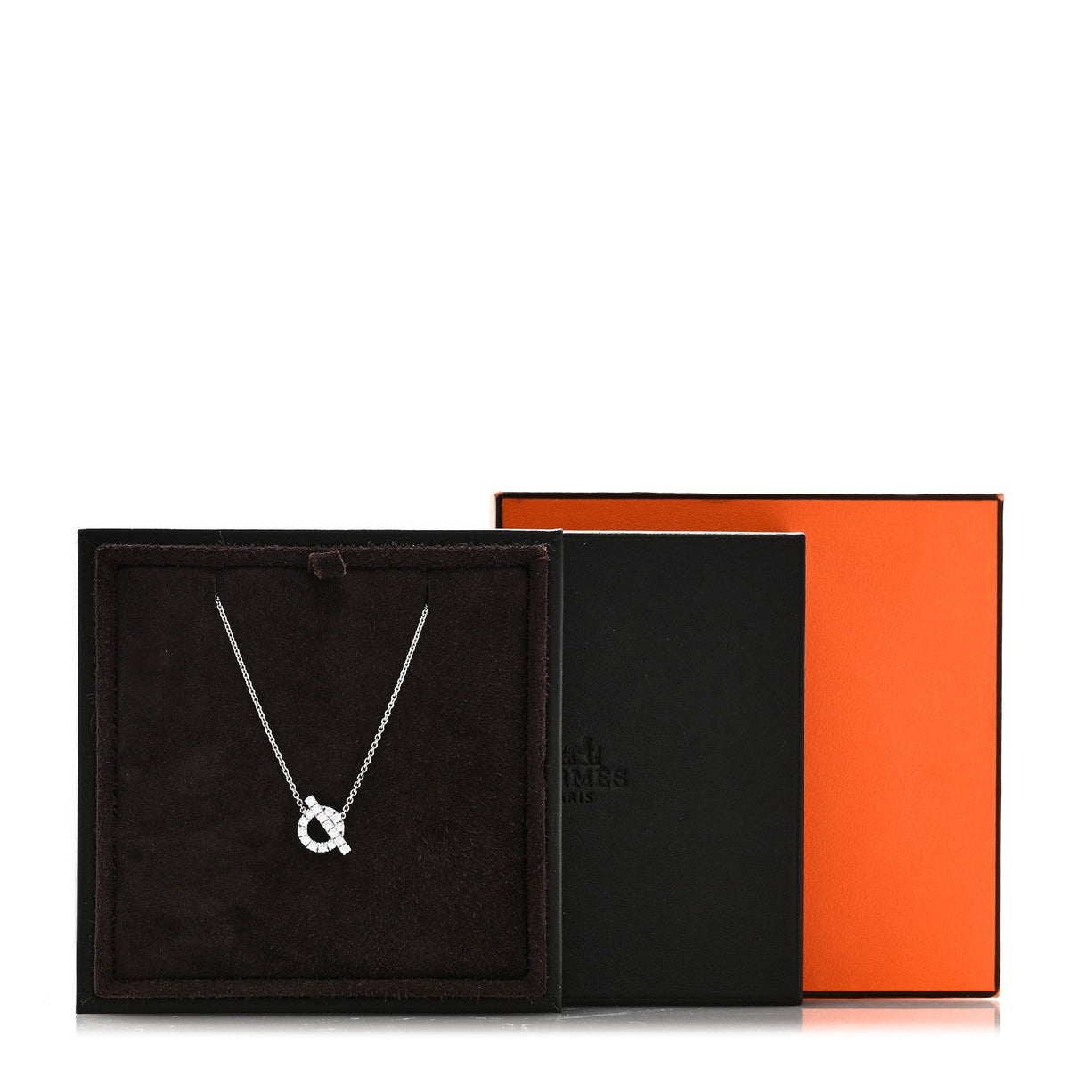 18K White Gold Diamond Finesse Pendant Necklace