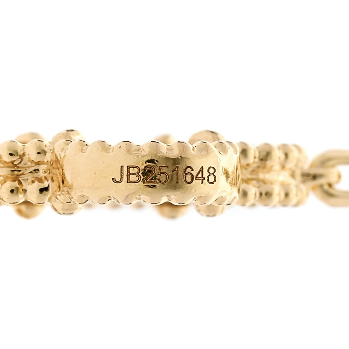 18K Yellow Gold Mother of Pearl 10 Motifs Vintage Alhambra Necklace