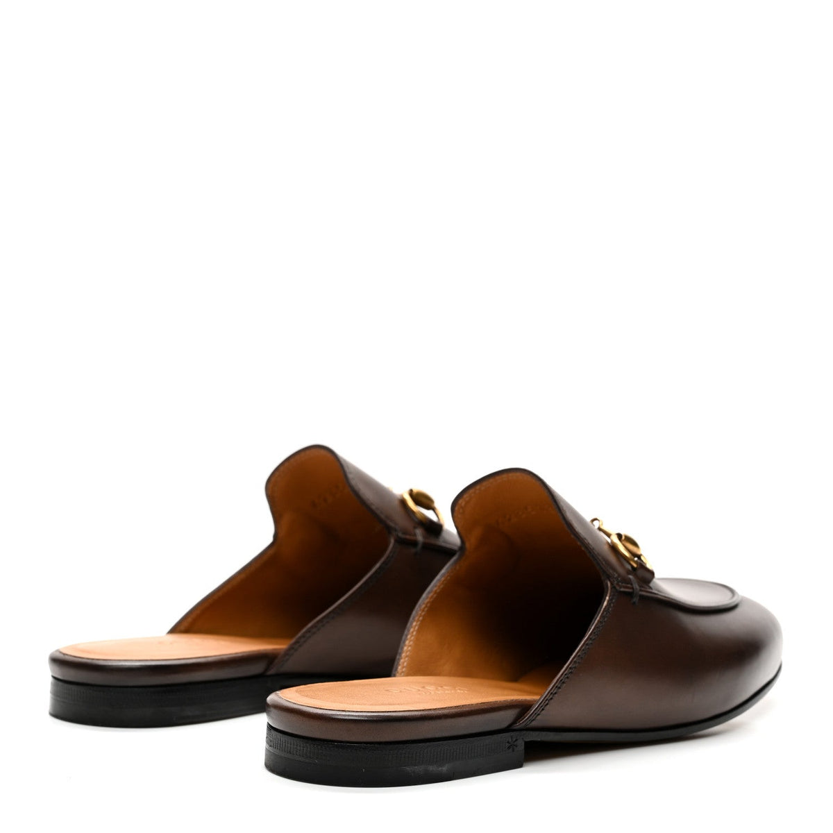 Gucci Calfskin Women's Princetown Slippers 35 Fondente Brown