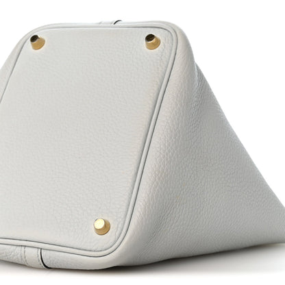Taurillon Clemence Picotin Lock 18 Pm Bl Handbag