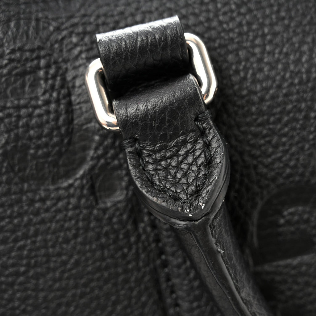 Gucci Piuma Calfskin Jumbo GG Embossed Briefcase Black
