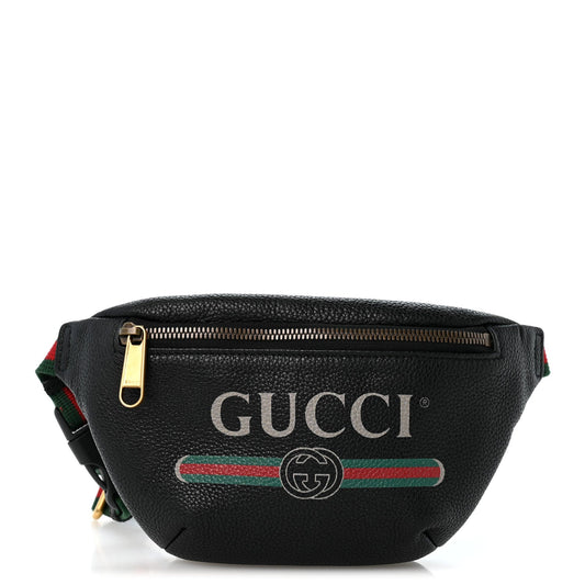 Small Calfskin Belt Bag - Black