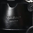 Off-White Calfskin Dumbo B Chain Pocket Bucket Bag Black