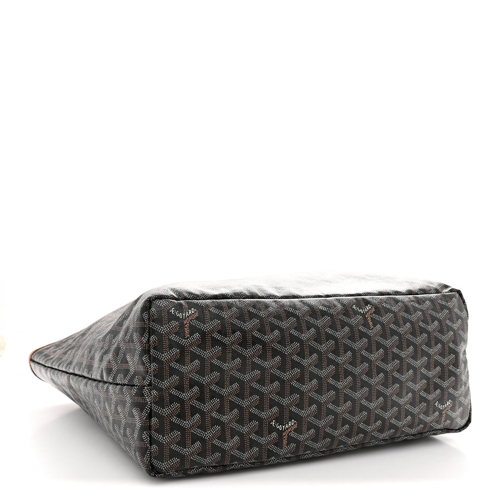 Goyard Goyardine Saint Louis PM Tote Bag Black Gold