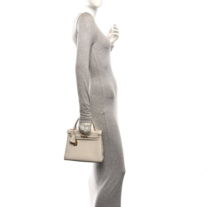Togo Kelly Retourne 25 Beton Handbag