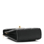 Chanel Caviar Quilted Classic Phone Holder Black