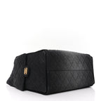 Chanel Washed Denim Quilted Medium Chanel 25 Handbag Black