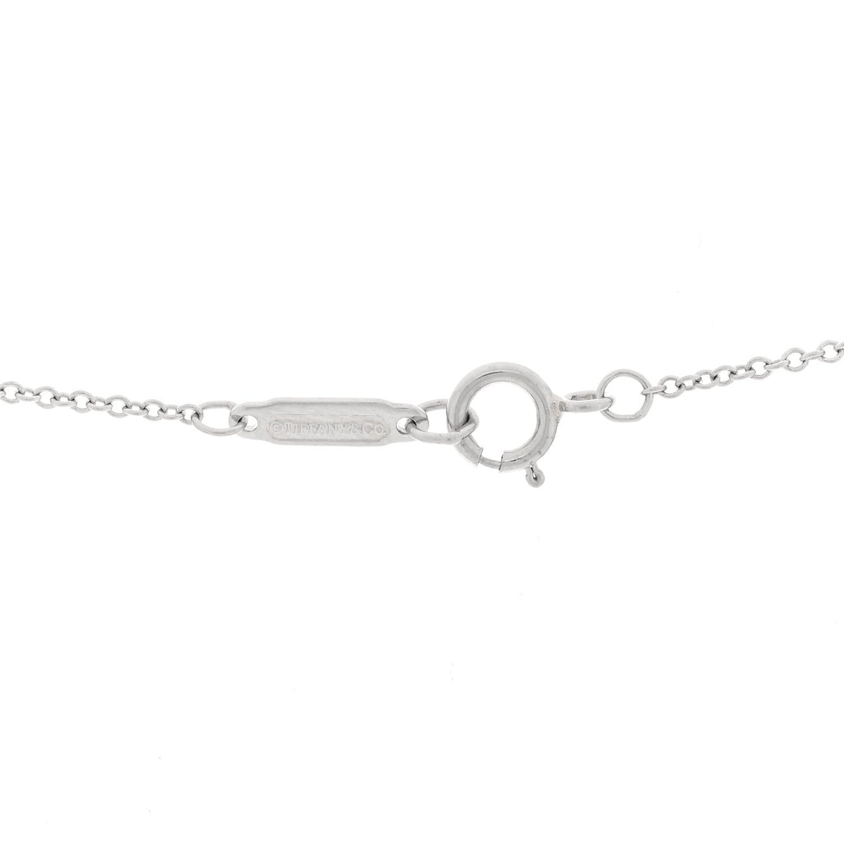 Platinum Diamond Extra Mini Heart Pendant Necklace