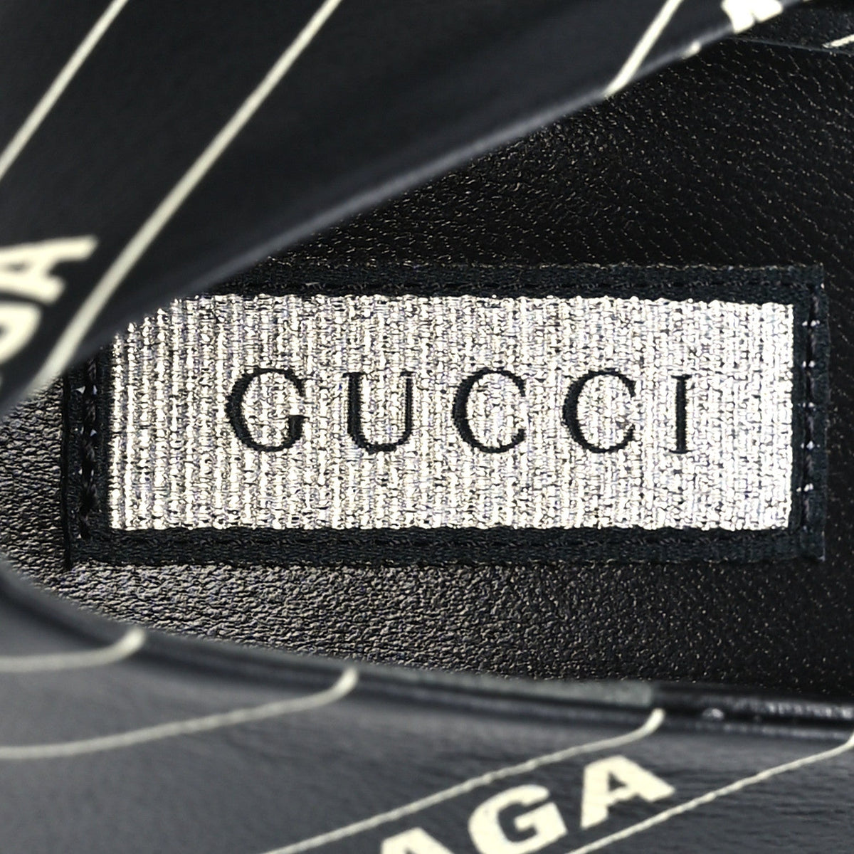 Balenciaga X Gucci Calfskin Women's Logo Knife 80mm Pumps 37.5 Black