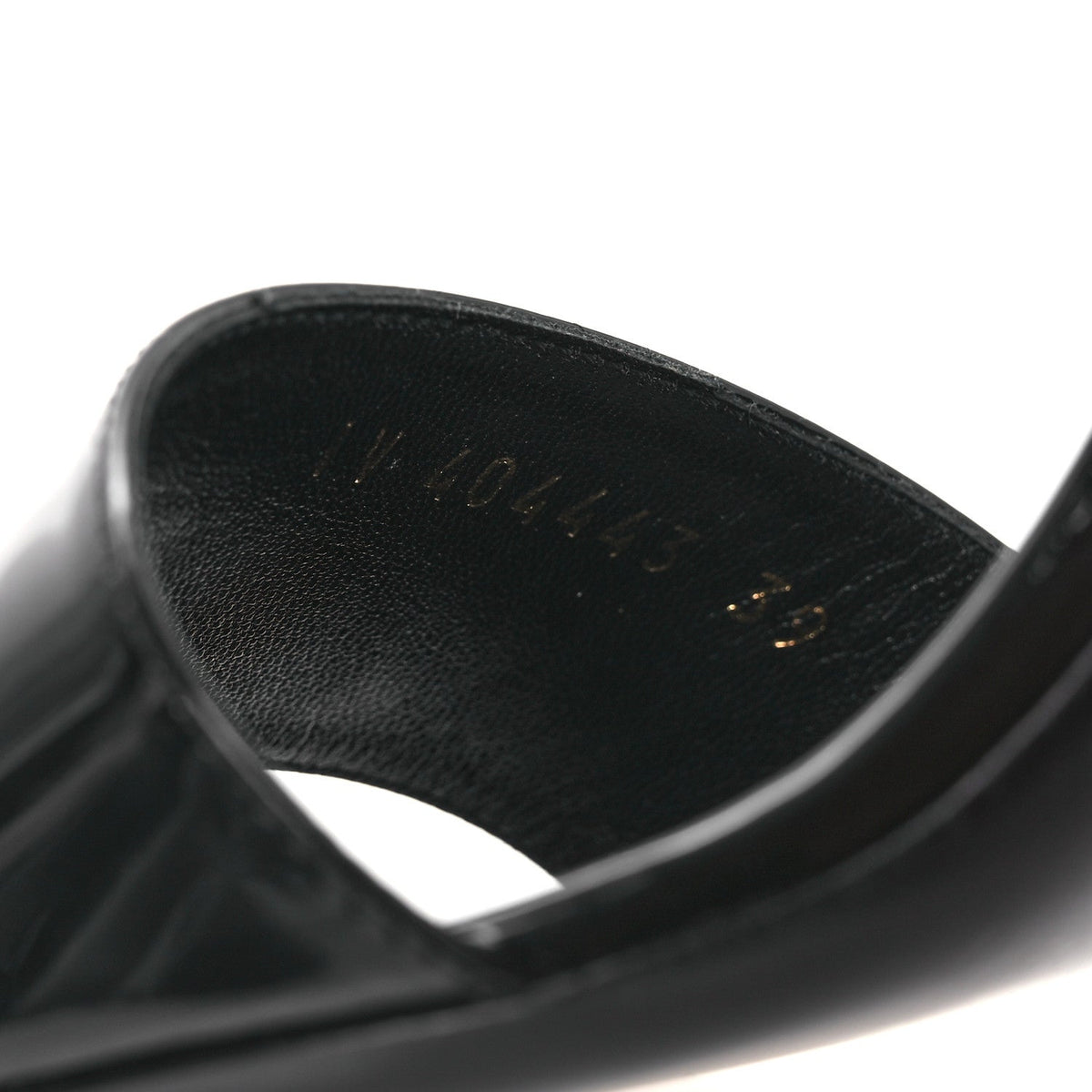 Saint Laurent Patent Calfskin Women's Fetish 105 Sandal 39 Black