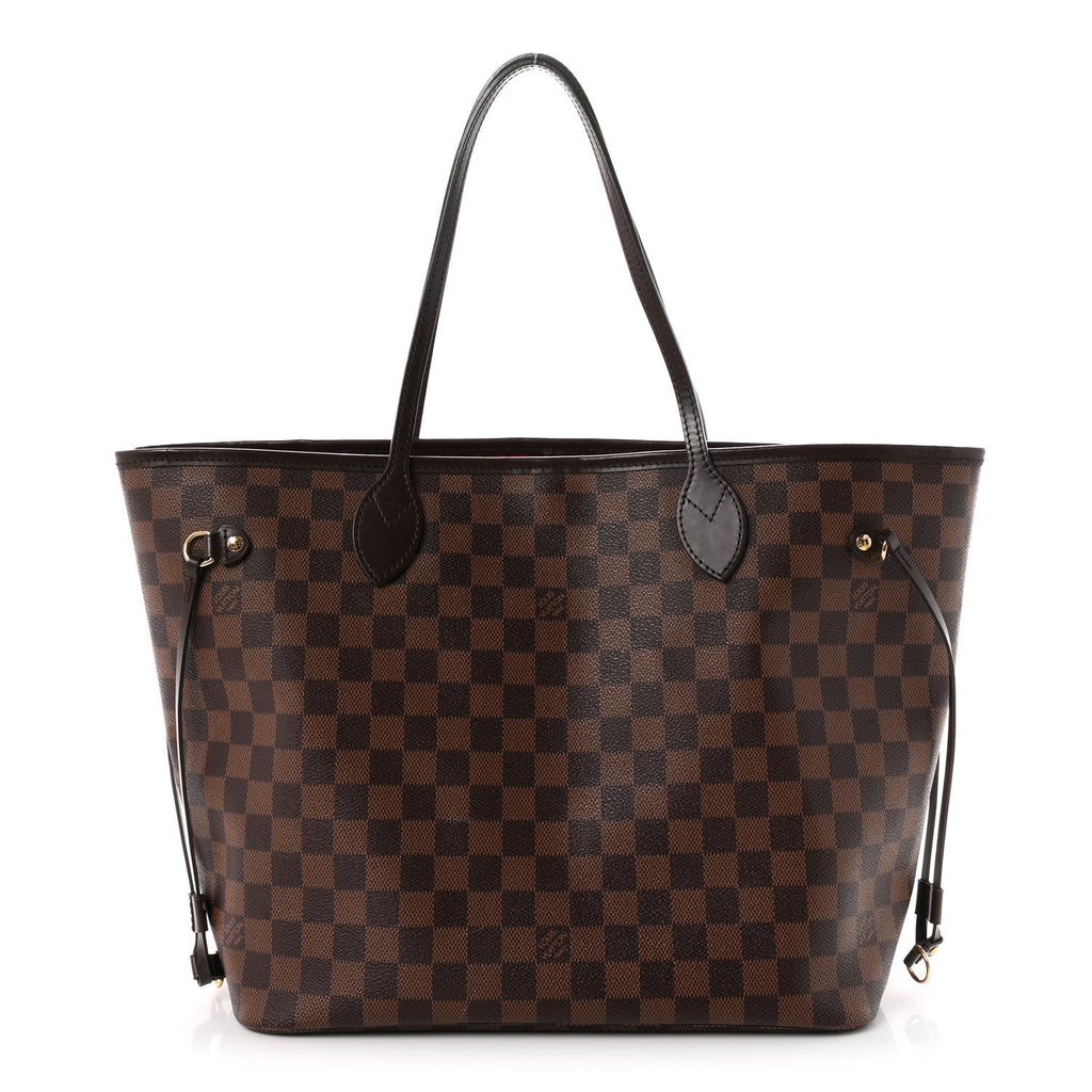 Louis Vuitton Damier Ebene Neo Neverfull MM Tote Bag Brown