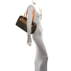 Louis Vuitton Monogram Cite GM Shoulder Bag Brown